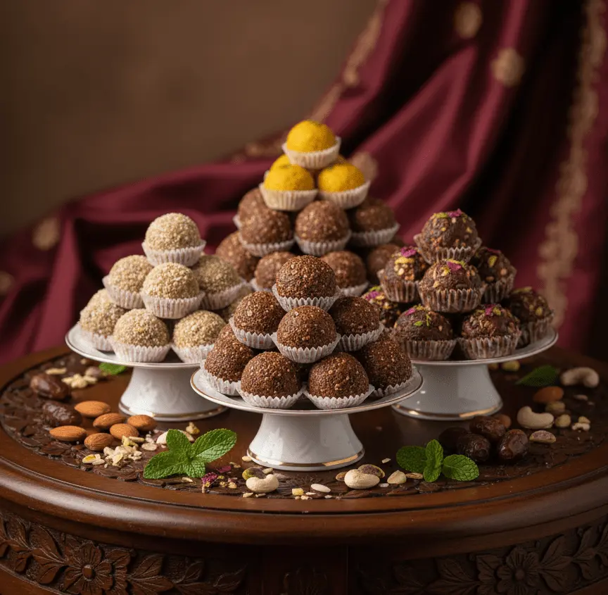 Assorted healthy laddoos from Shobha Chi Rasoi