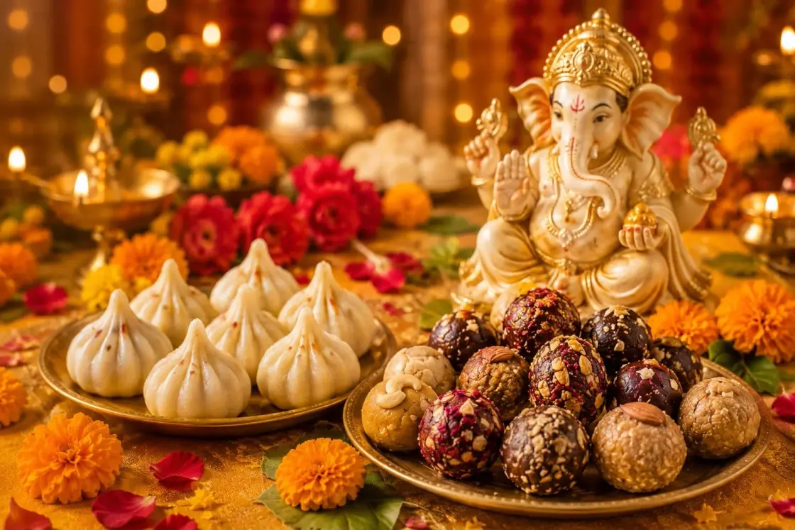 Ukdiche modak made fresh for Ganpati naivedya by Shobha Chi Rasoi