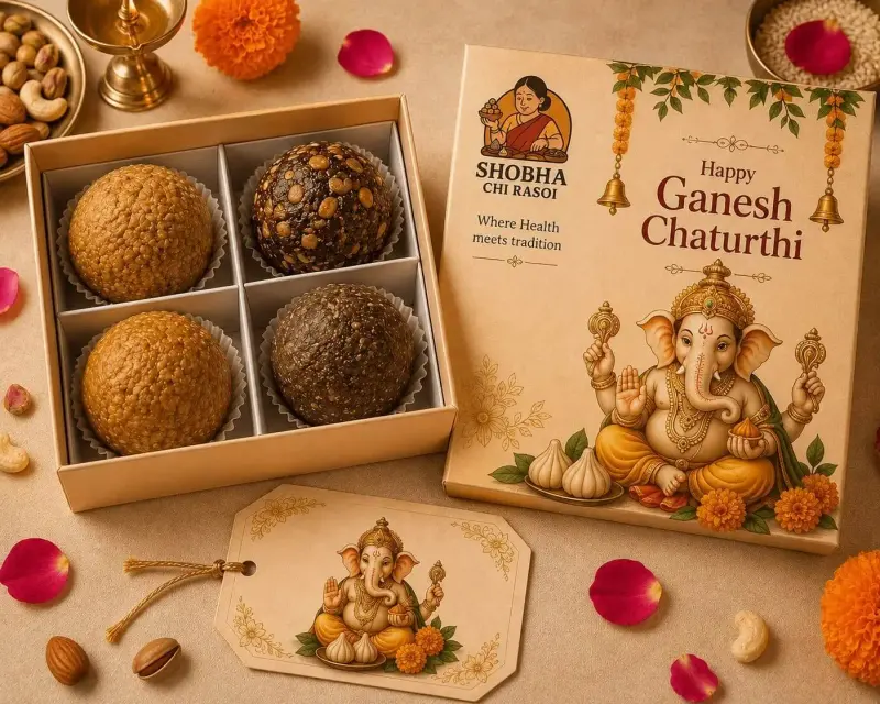 Ganesh Chaturthi Gift Box - 4 Laddoos